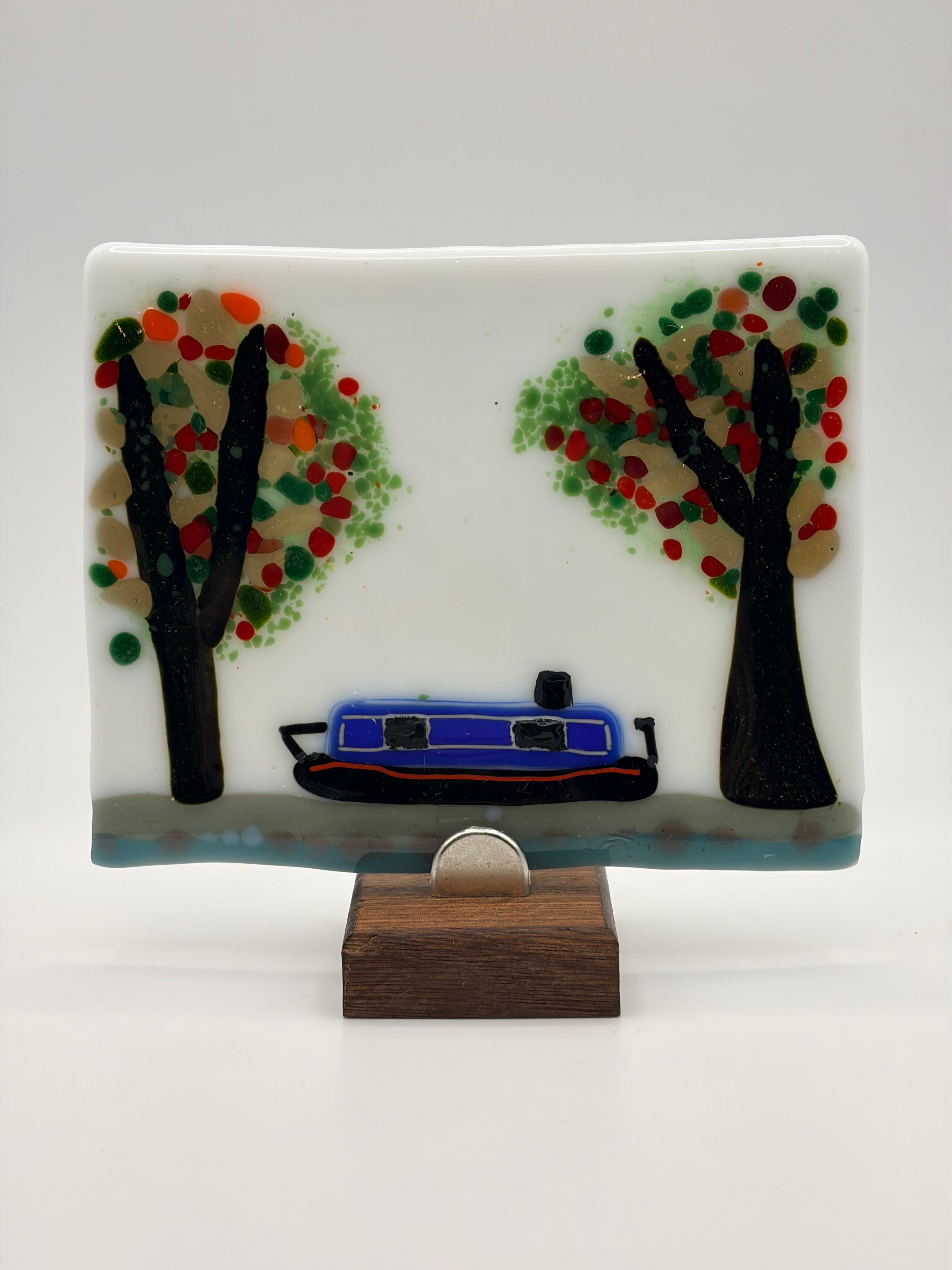 Canal barge - Blue - full fused